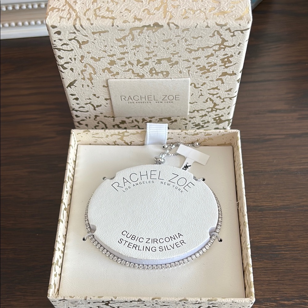 Rachel Zoe Silver Cubic Zirconia Bracelet